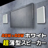 壁掛フラットスピーカー超薄型【Wall Speaker】ホワイト
